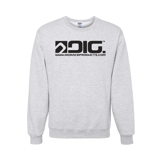 Dig™ Crewneck Sweatshirt - Full Chest (Black or Ash Grey)